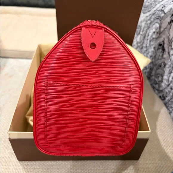 Louis Vuitton Castillian Red Epi speedy 25 rare excellent condition vintage - Picture 3 of 13